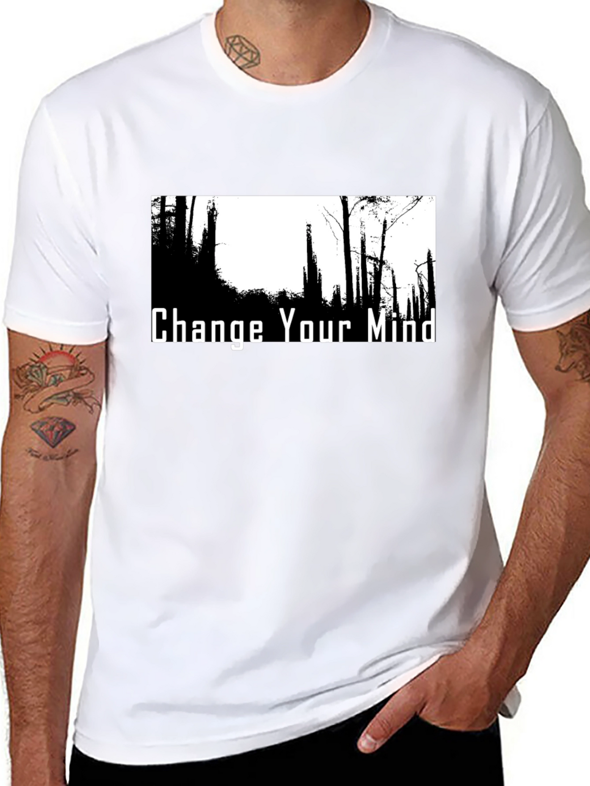 Change Your Mind Graphic Tee - Nature Scene