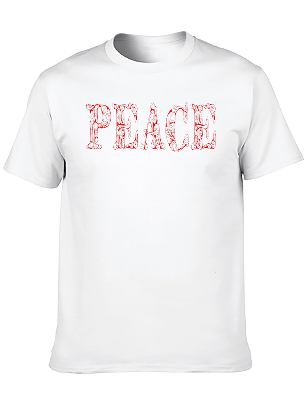 Peace Graphic Tee - Stylish Mens Black T-Shirt