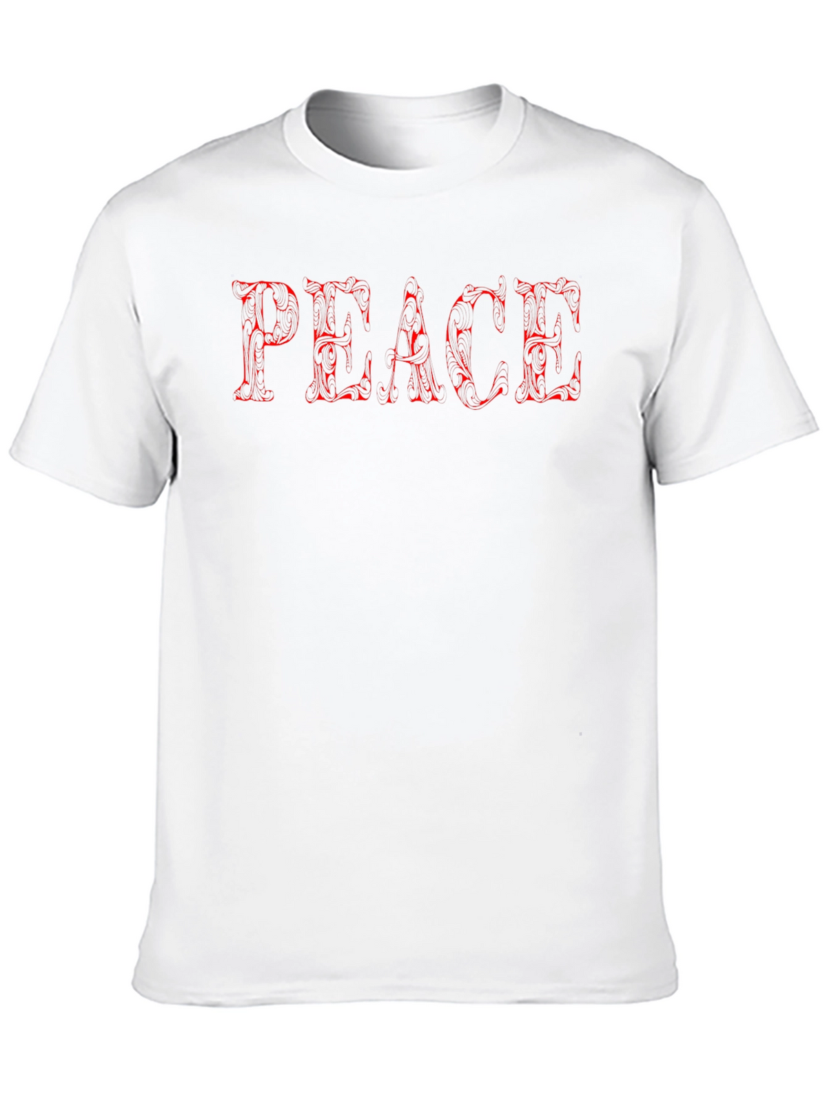 Peace Graphic Tee - Stylish Mens Black T-Shirt