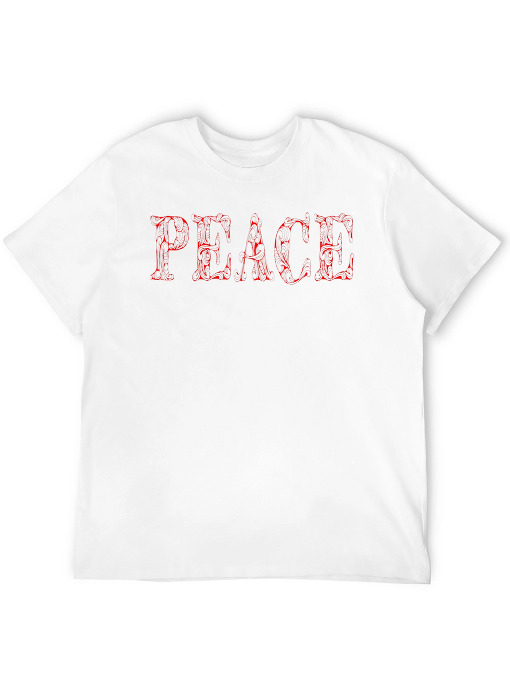 Peace Graphic Tee - Stylish Mens Black T-Shirt