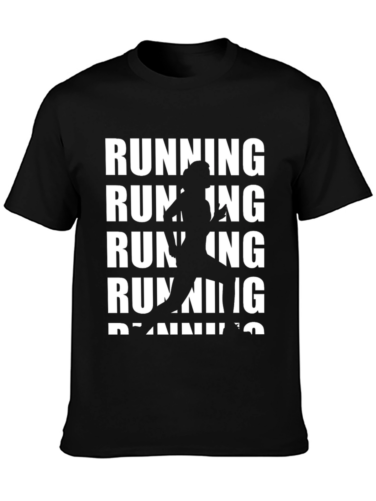 Running Silhouette Graphic Tee - Black
