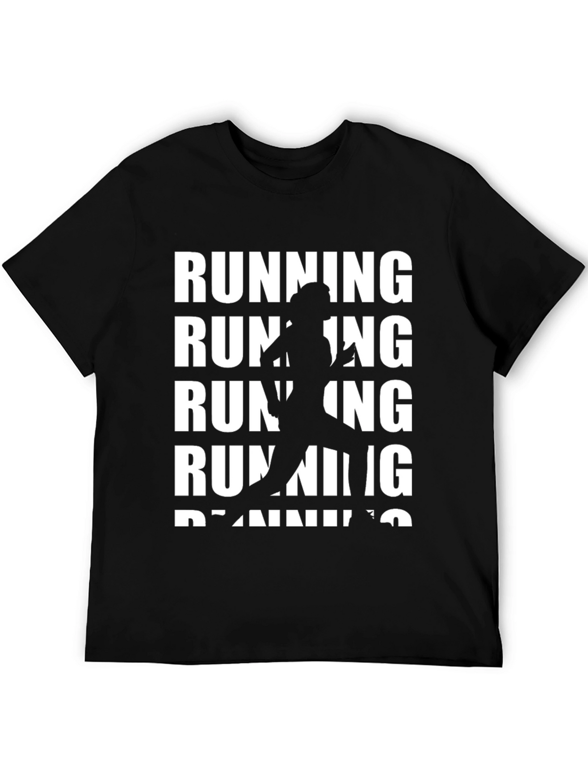 Running Silhouette Graphic Tee - Black