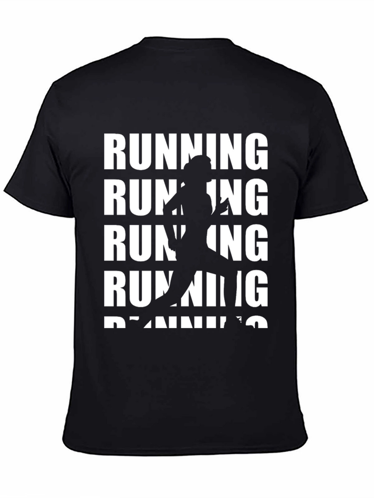 Running Silhouette Graphic Tee - Black