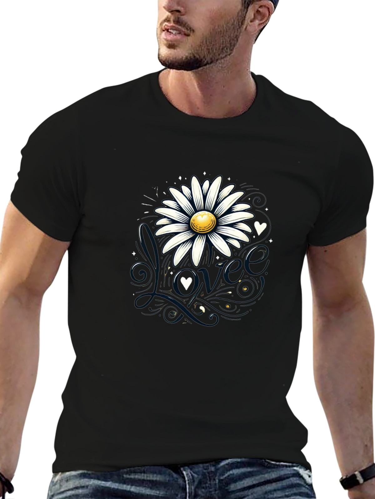 Daisy Love Black T-Shirt