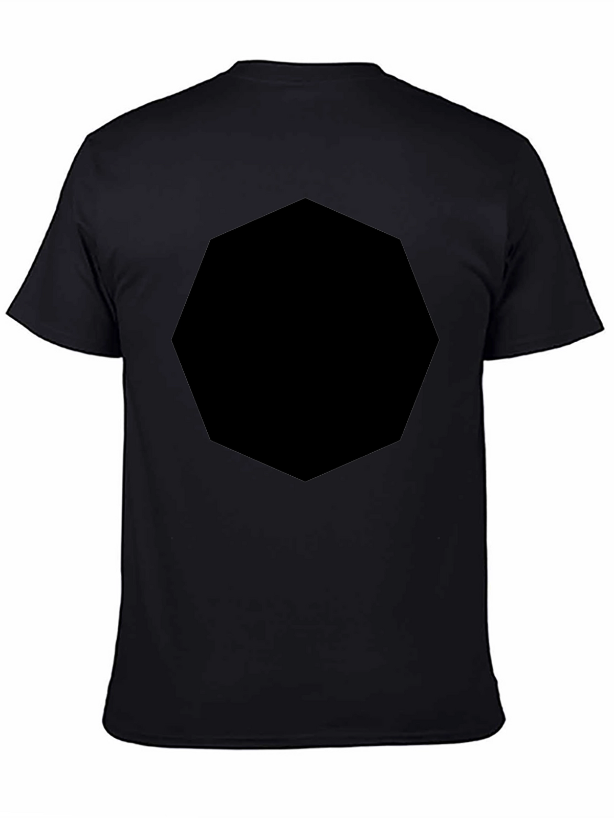 Mens Black Crew Neck T-Shirt
