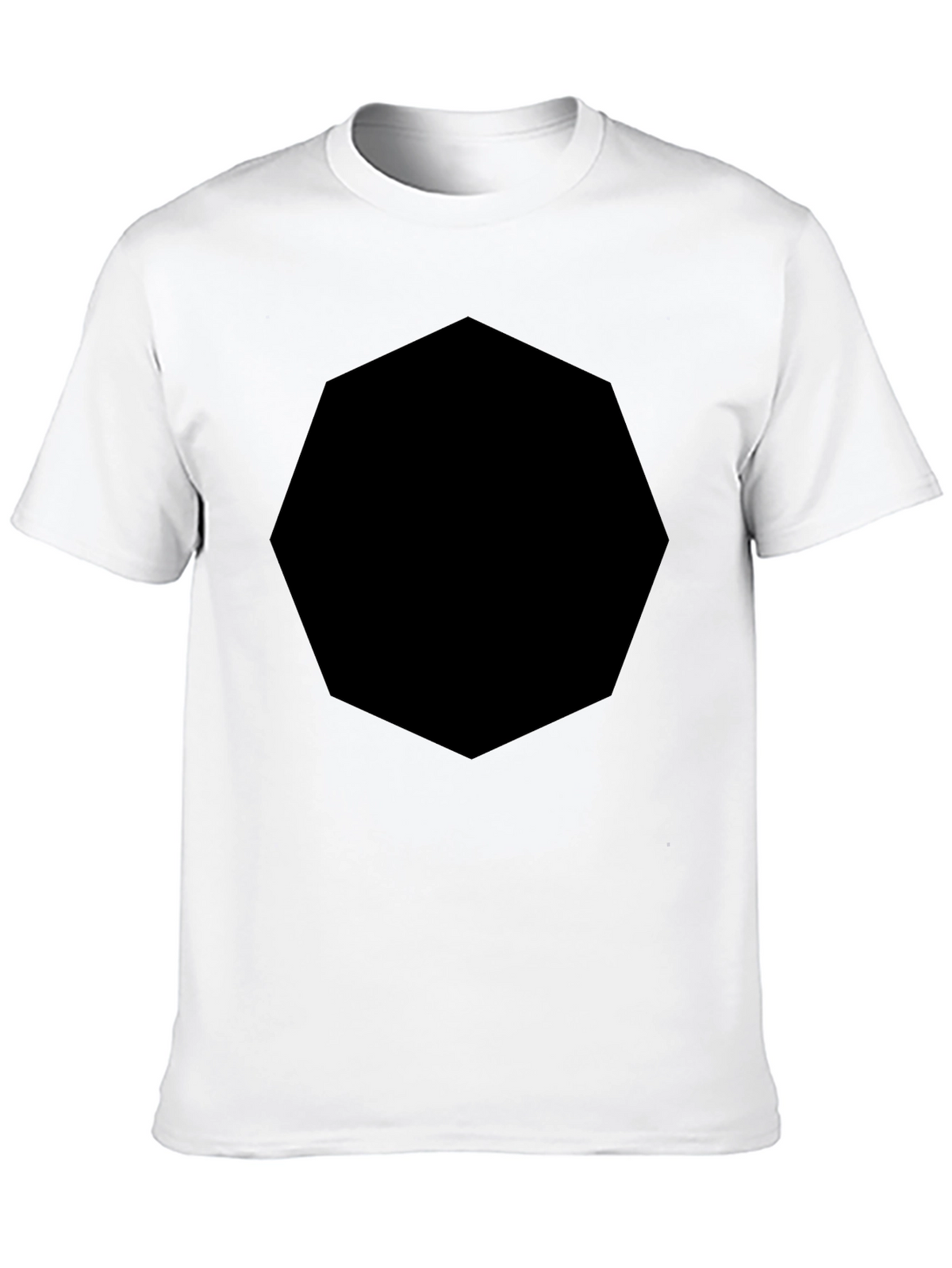 Mens Black Crew Neck T-Shirt
