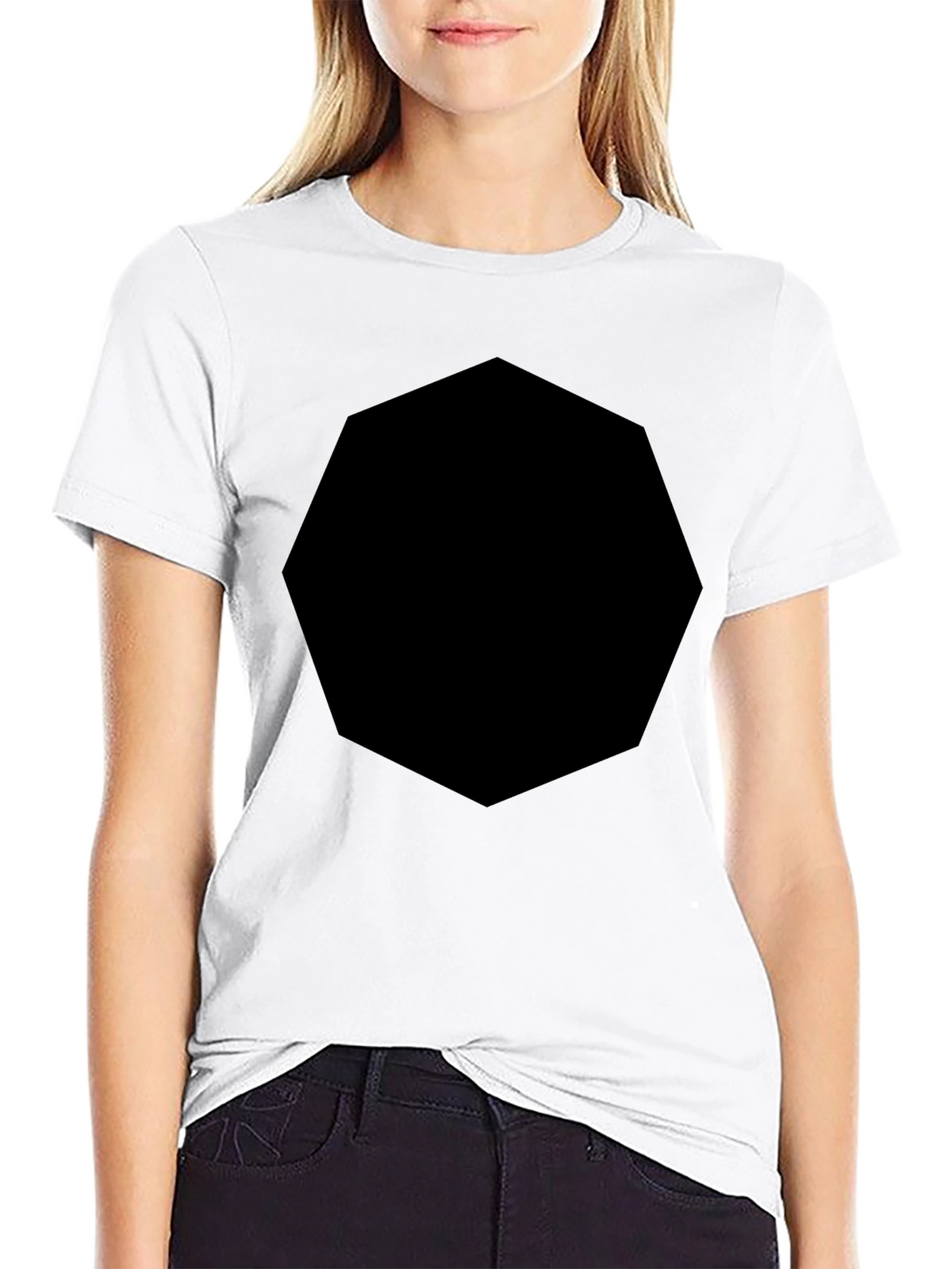 Mens Black Crew Neck T-Shirt
