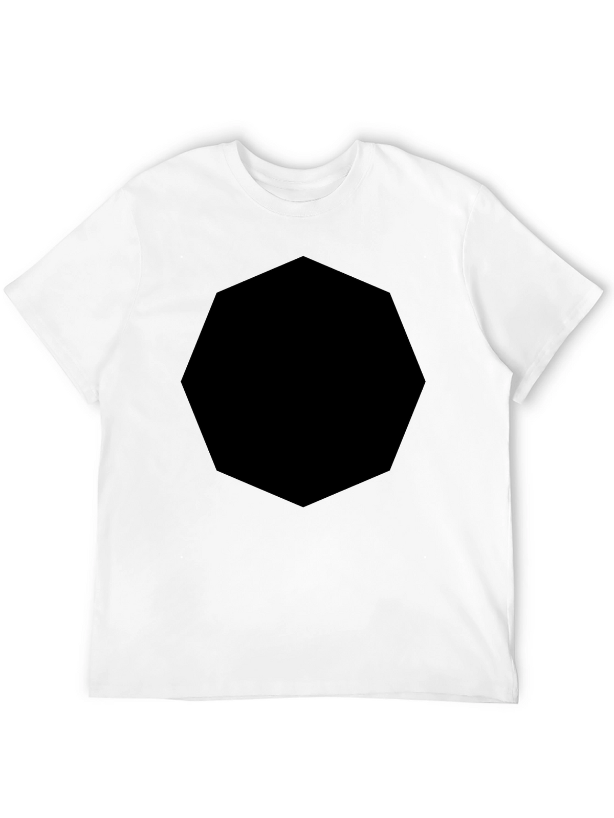 Mens Black Crew Neck T-Shirt