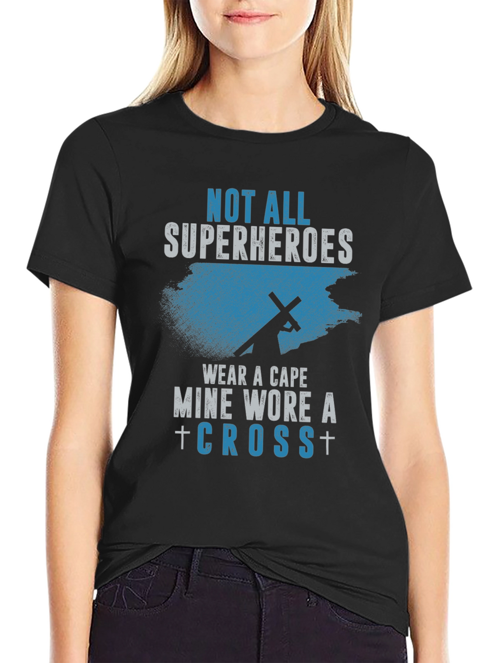 Superhero Cross T-Shirt - Christian Faith Apparel