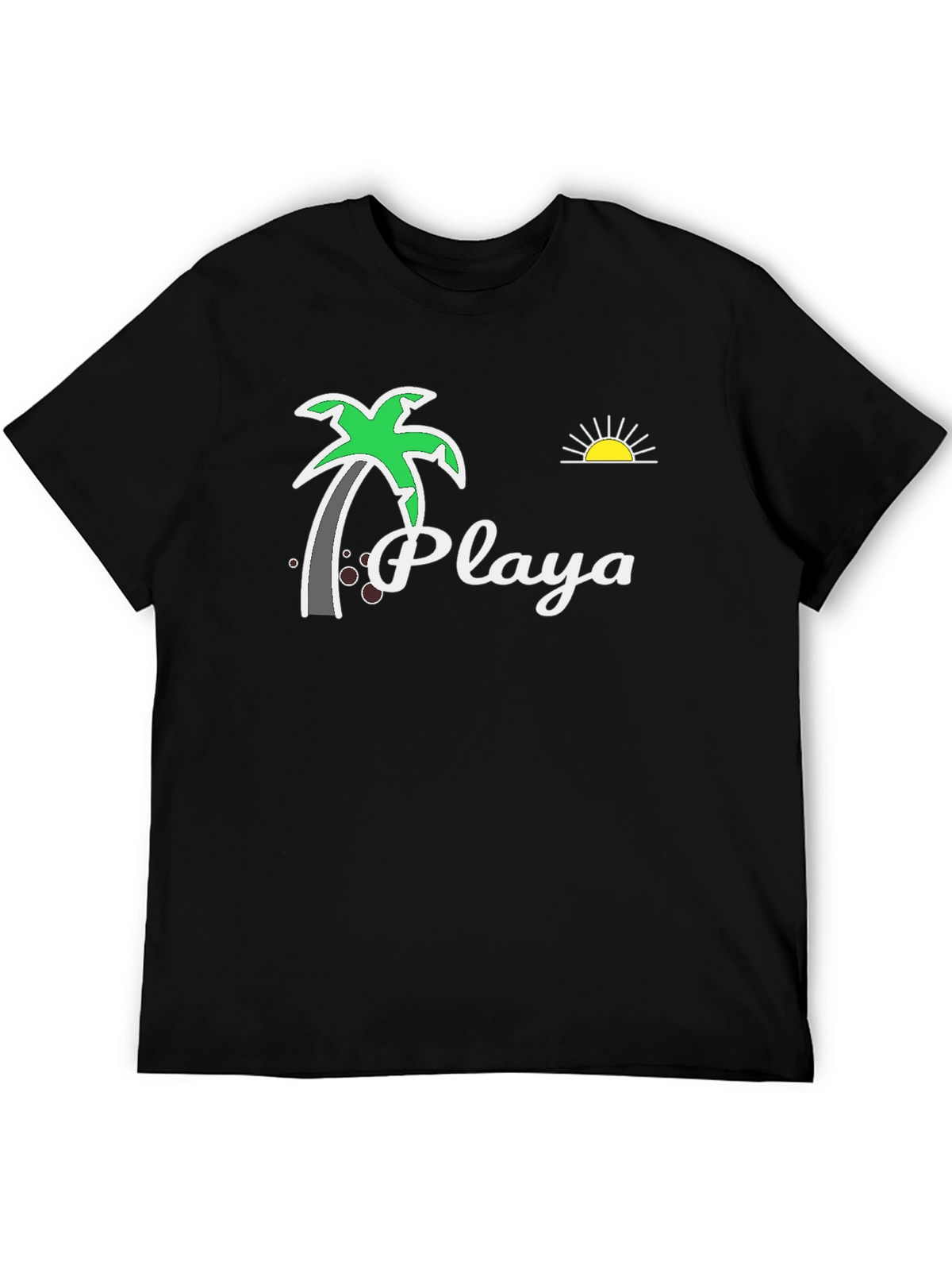 Playa Palm Tree Graphic Tee - Beach Vibes