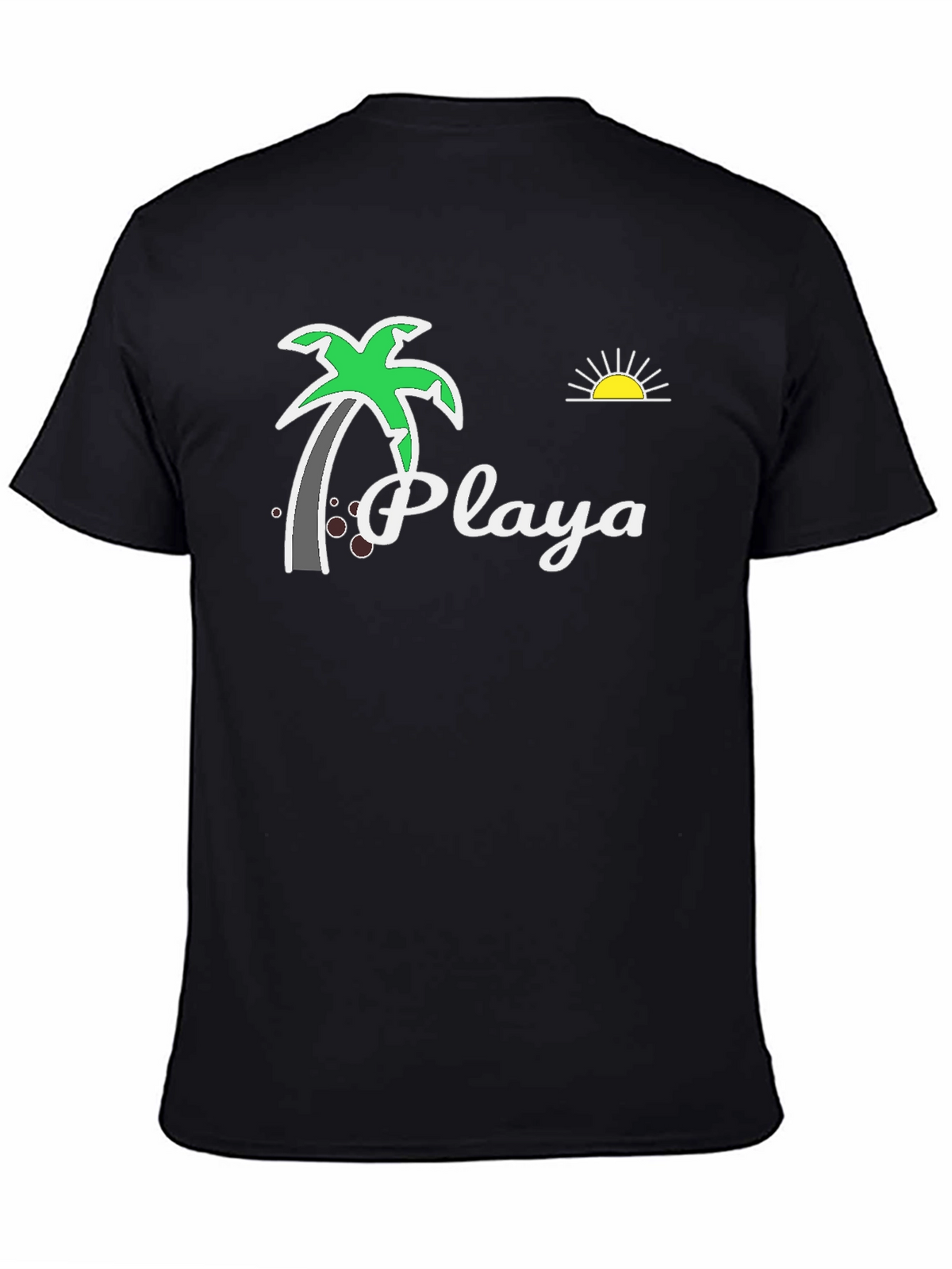 Playa Palm Tree Graphic Tee - Beach Vibes