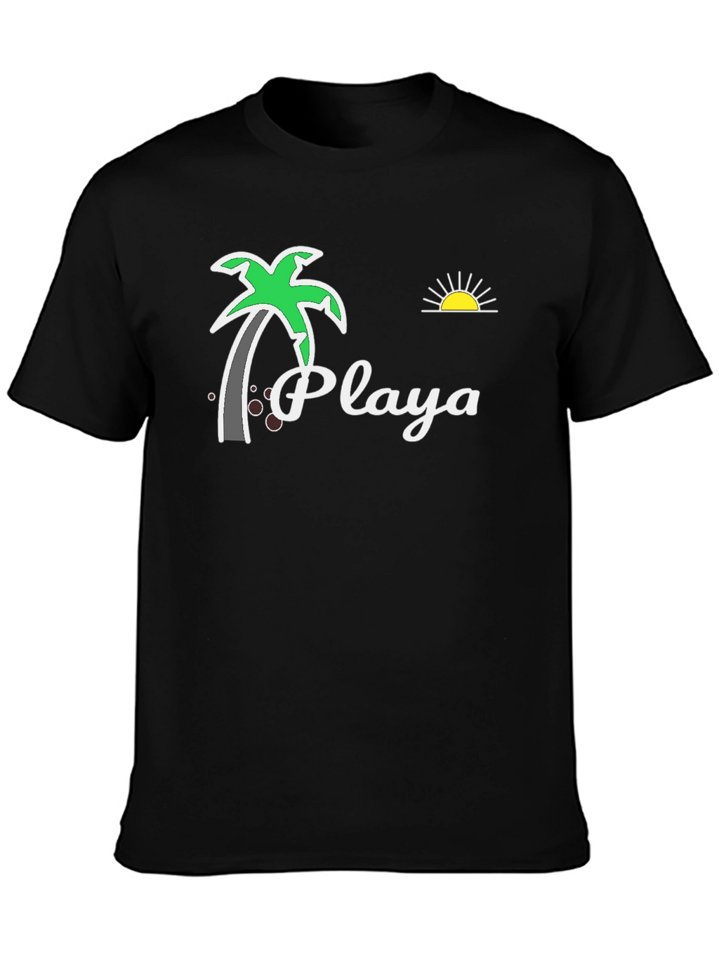 Playa Palm Tree Graphic Tee - Beach Vibes