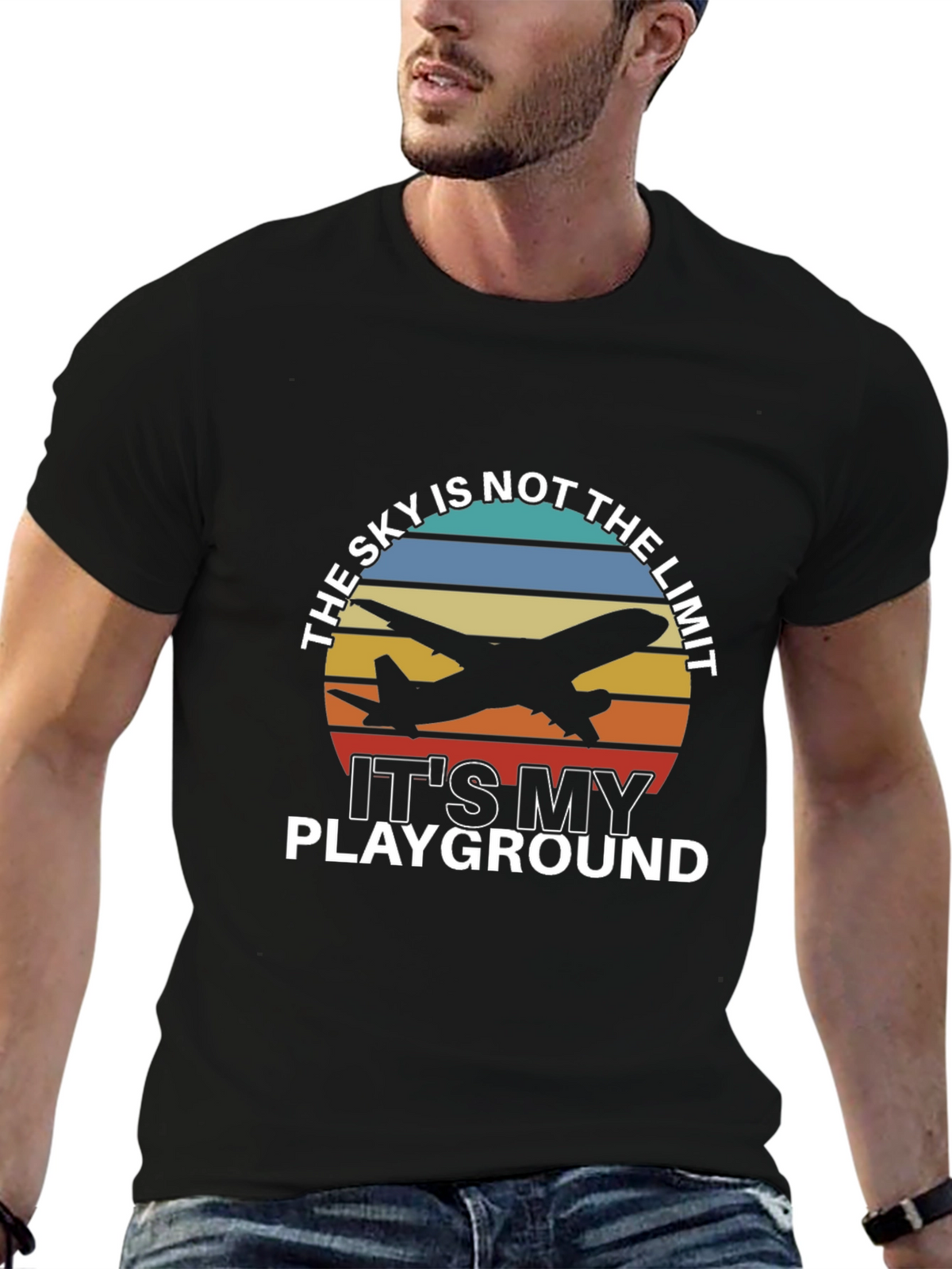 Skys Not the Limit Airplane T-Shirt