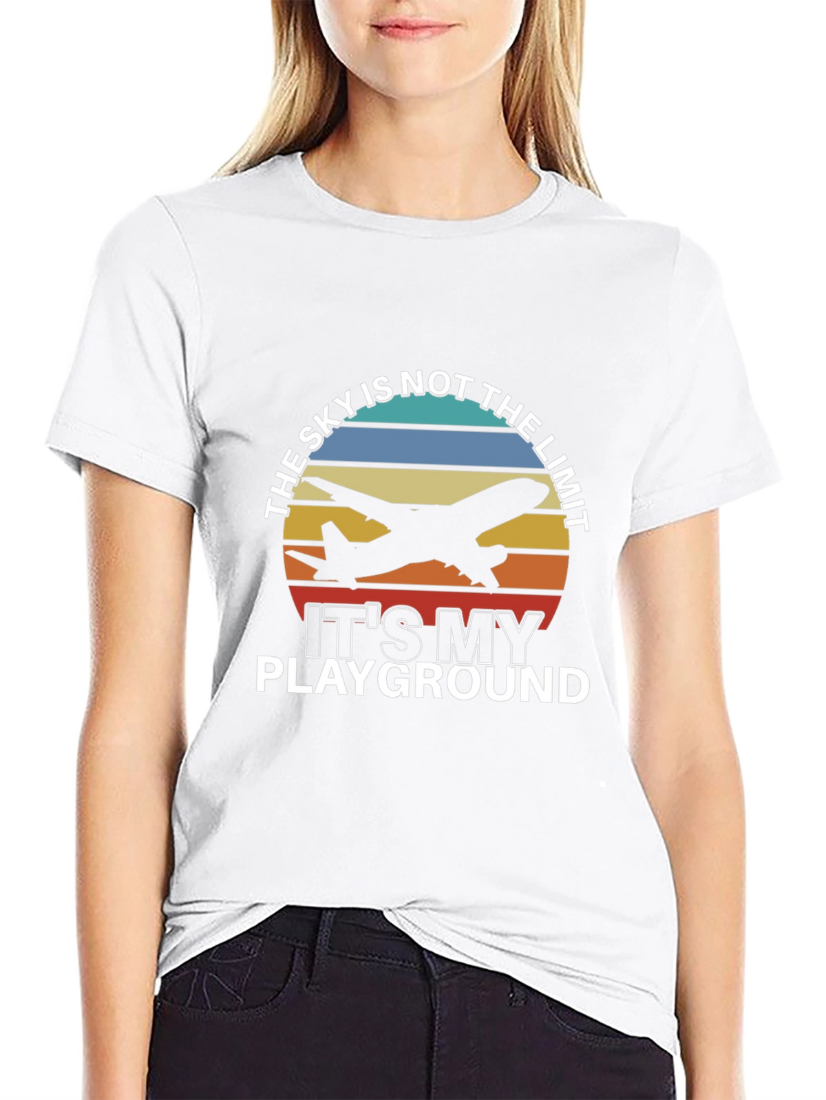 Skys Not the Limit Airplane T-Shirt
