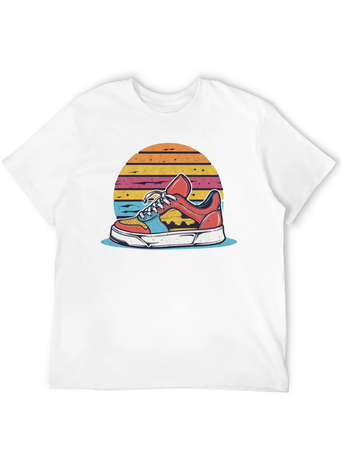 Retro Sneaker Graphic Tee - Black
