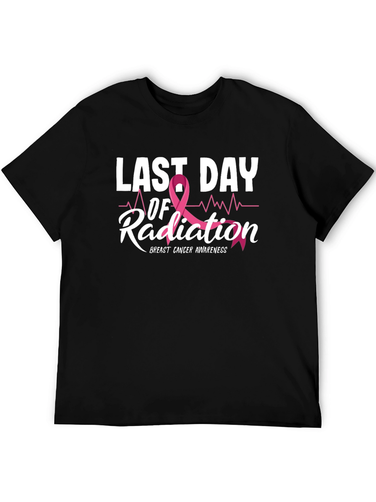 Last Day of Radiation Breast Cancer Awareness T-Shirt