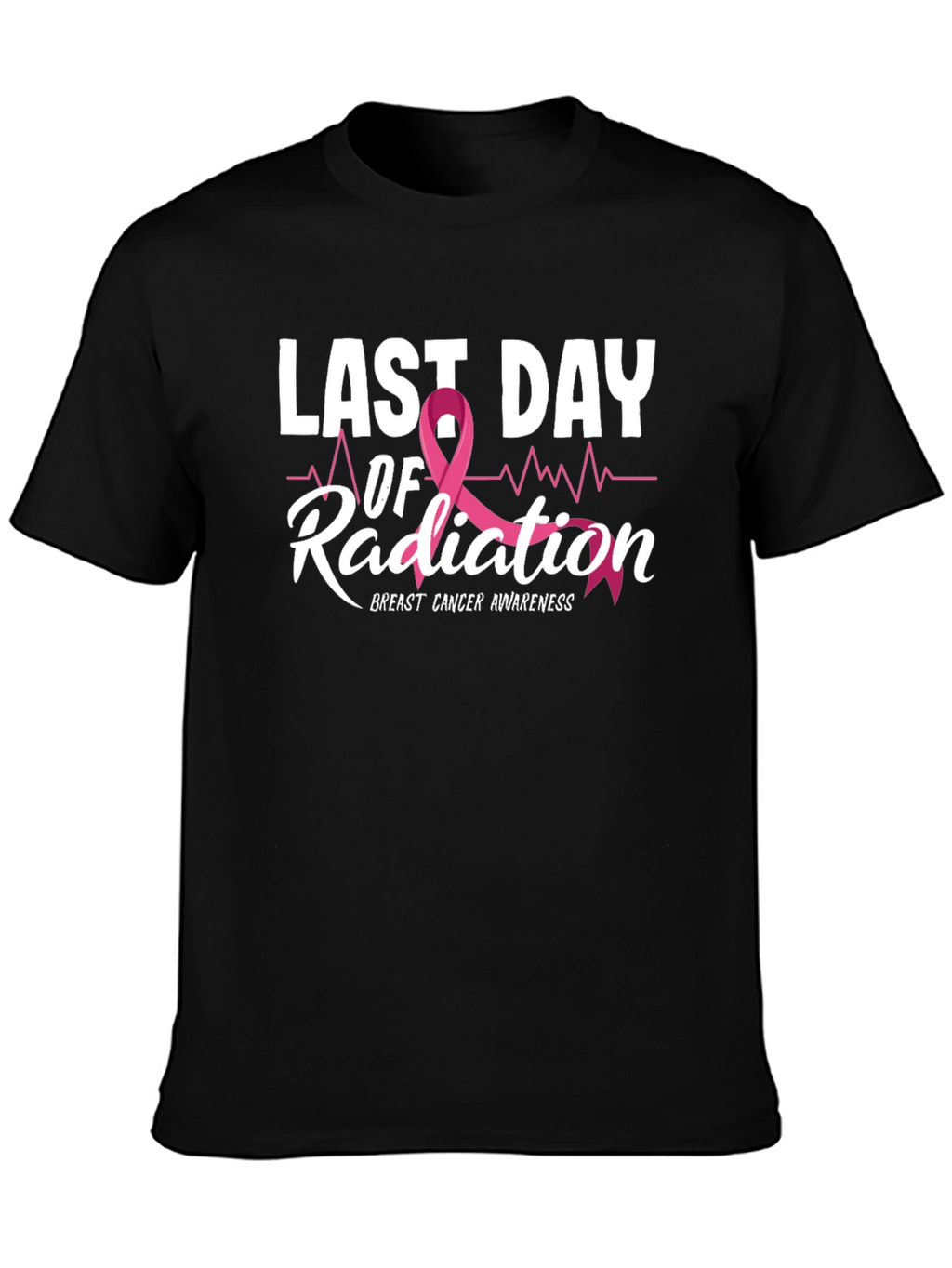 Last Day of Radiation Breast Cancer Awareness T-Shirt