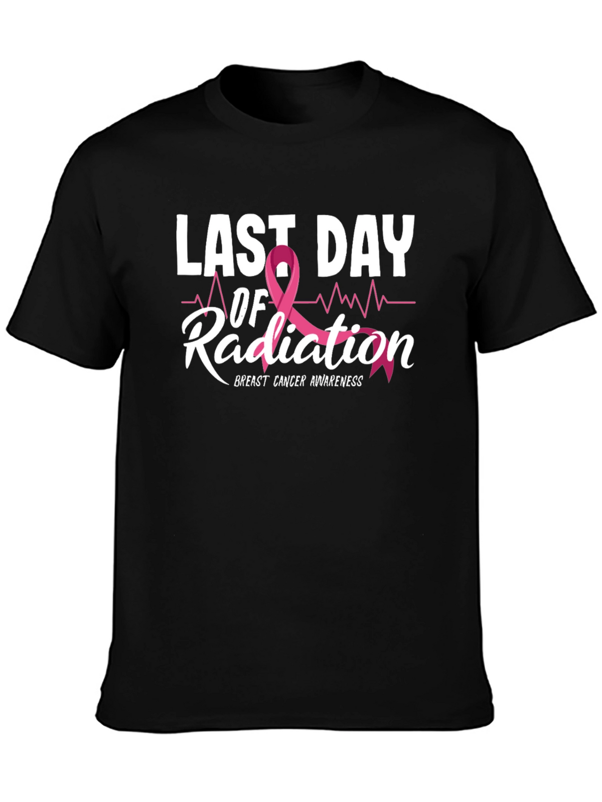 Last Day of Radiation Breast Cancer Awareness T-Shirt