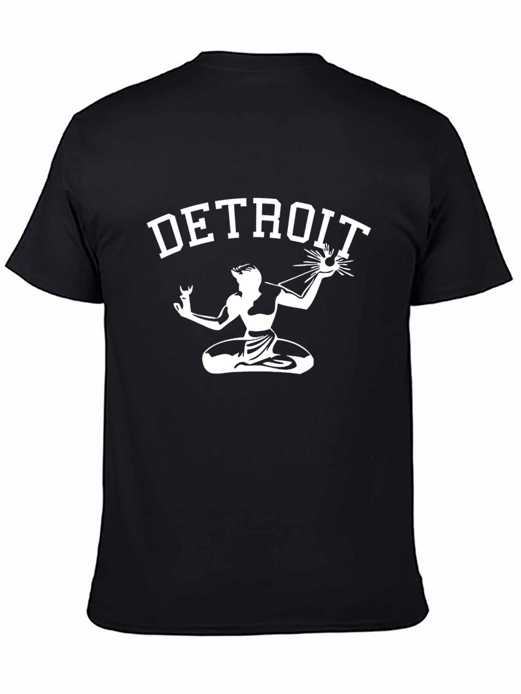 Detroit Spirit T-Shirt Black Cotton