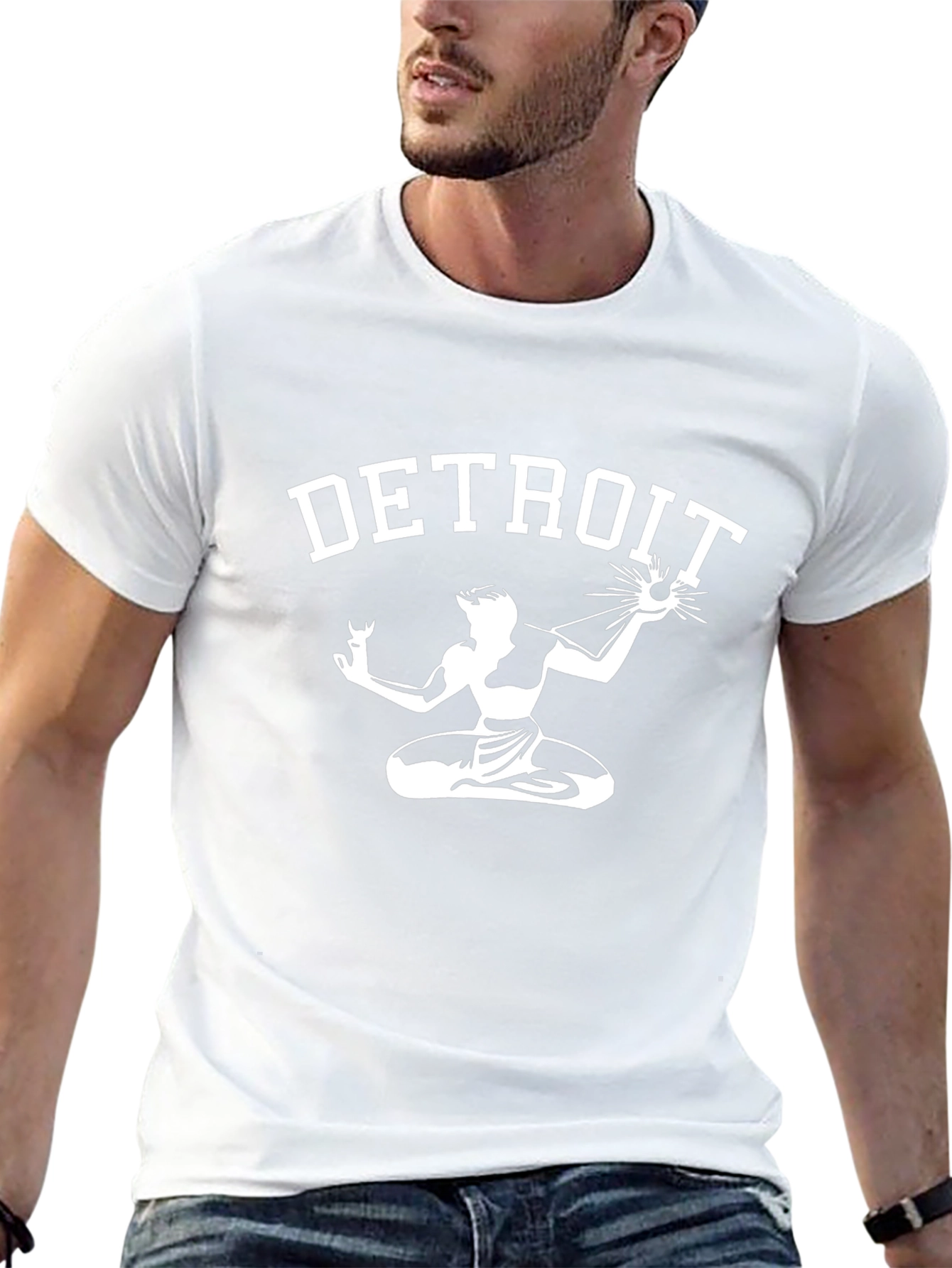 Detroit Spirit T-Shirt Black Cotton