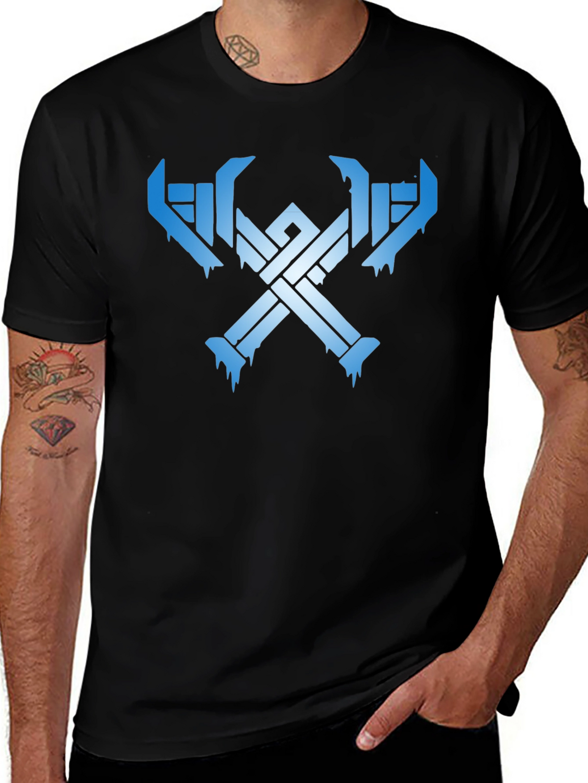 Viking Axe Black T-Shirt