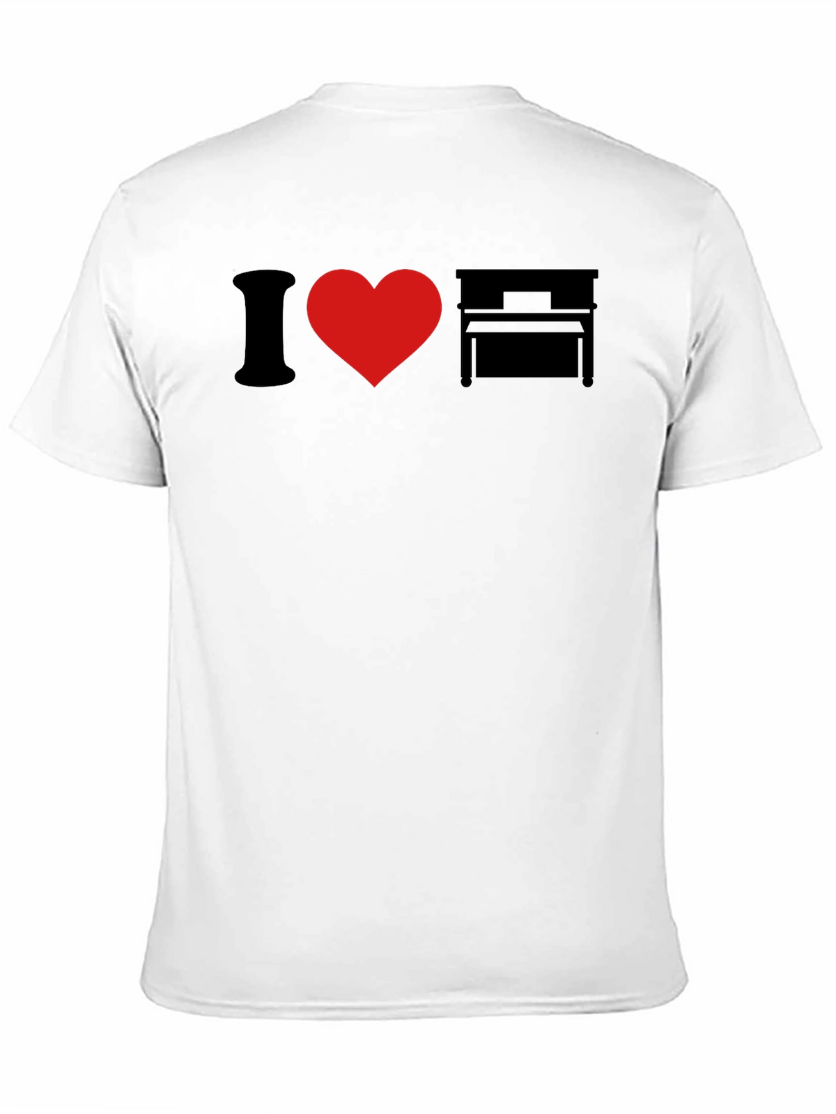 I Love Piano Graphic T-Shirt - Music Lover Tee