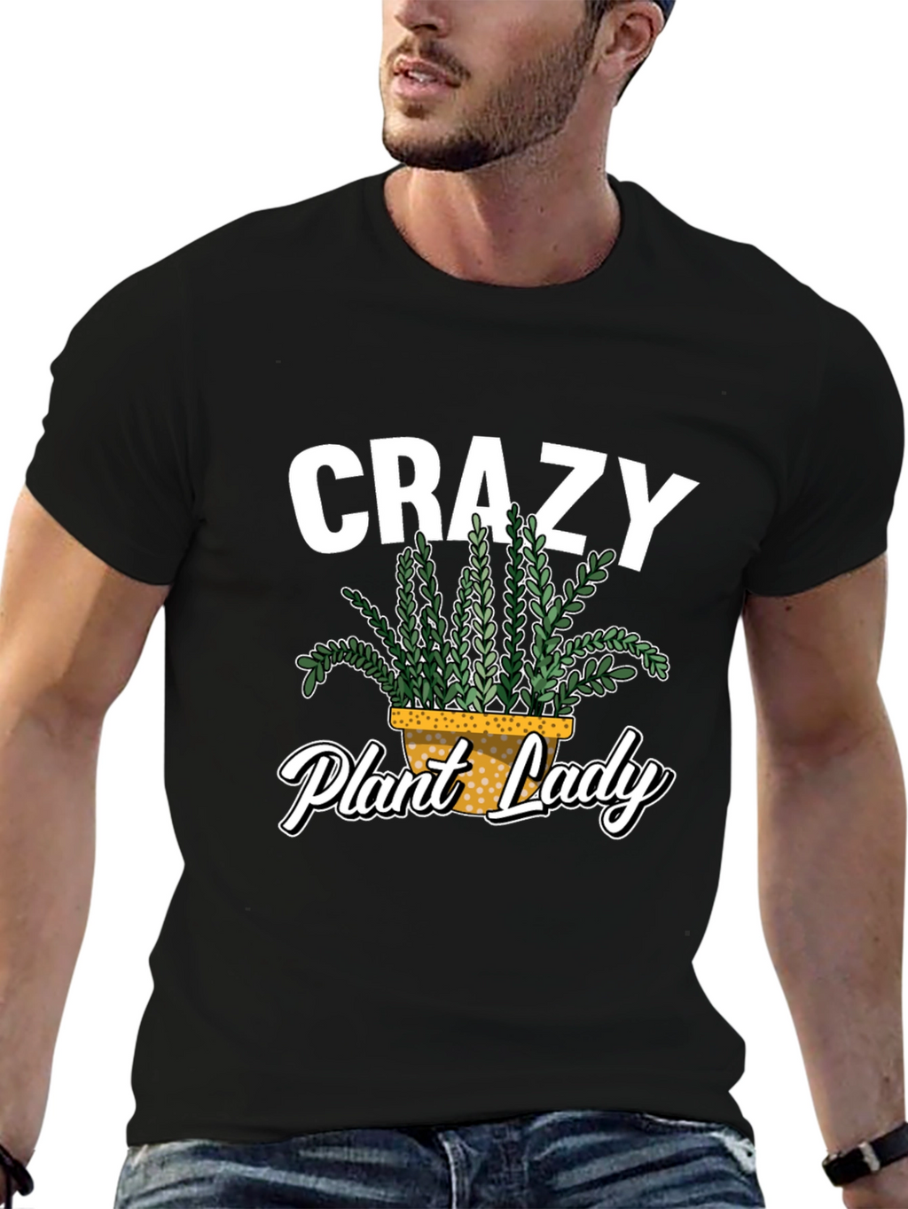 Crazy Plant Lady Graphic T-Shirt