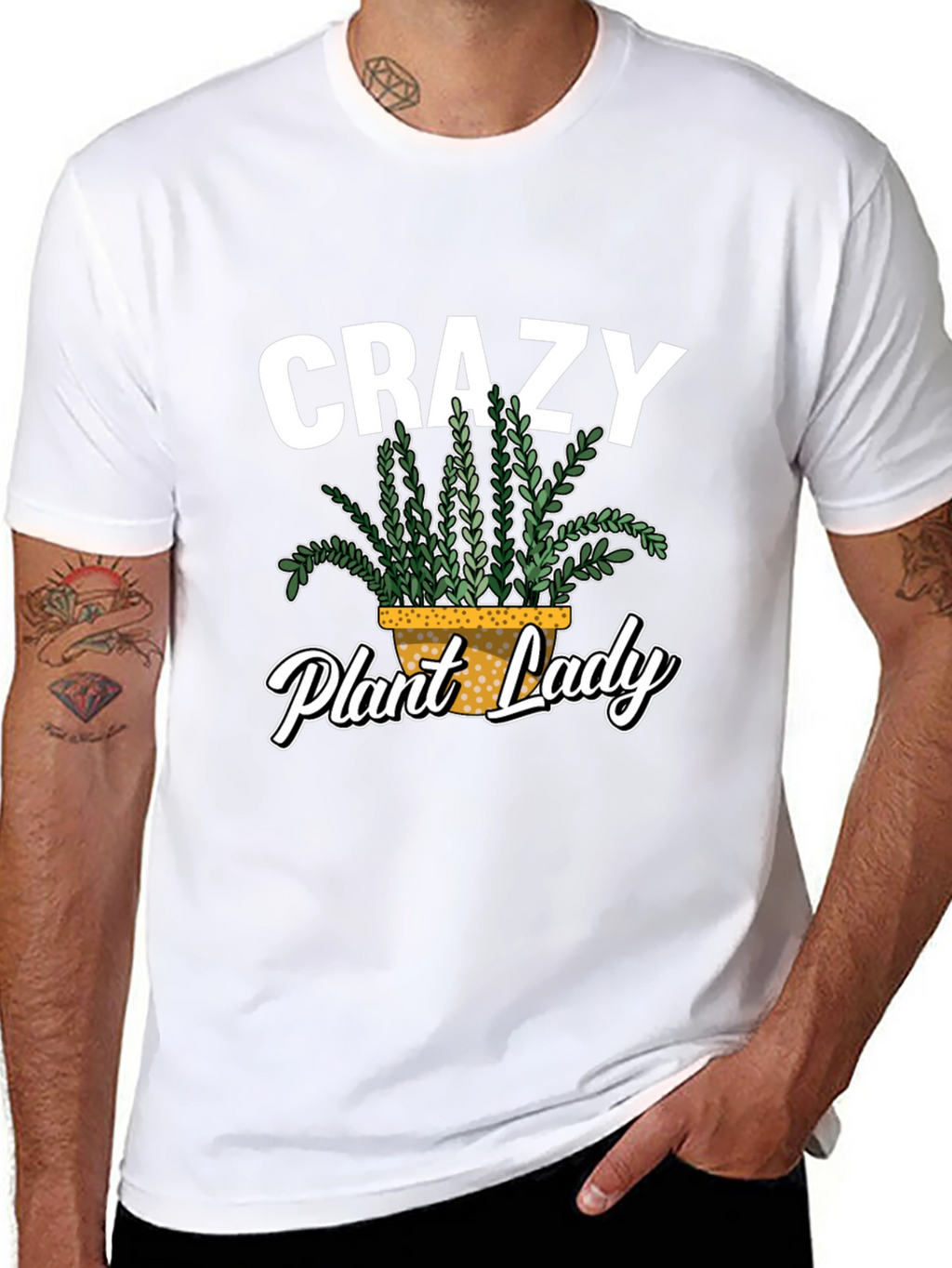 Crazy Plant Lady Graphic T-Shirt