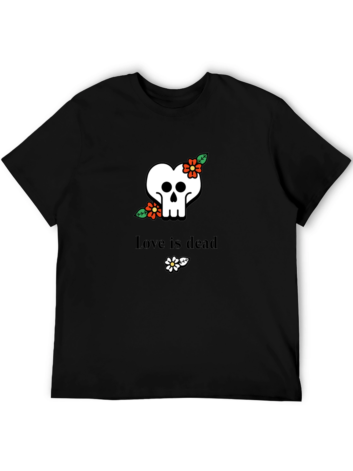Love Is Dead Skull T-Shirt - Stylish Graphic Tee