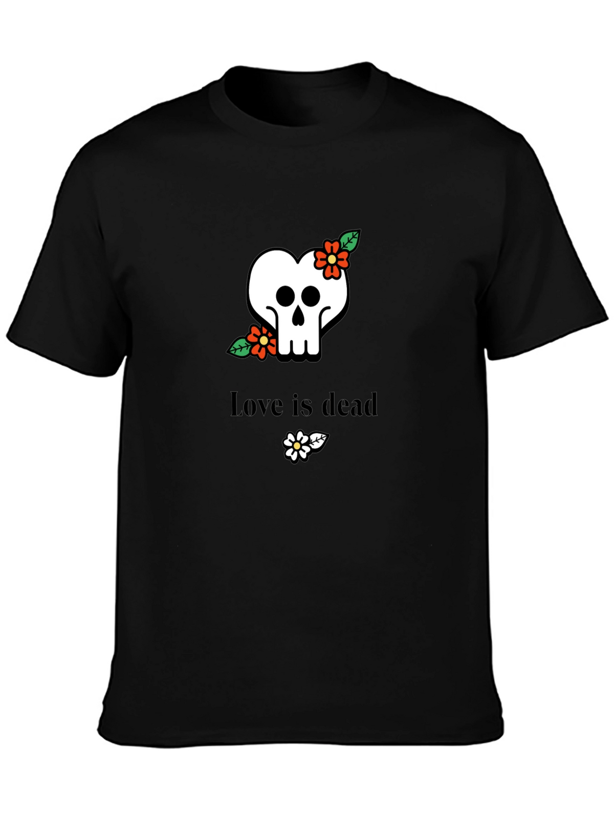 Love Is Dead Skull T-Shirt - Stylish Graphic Tee