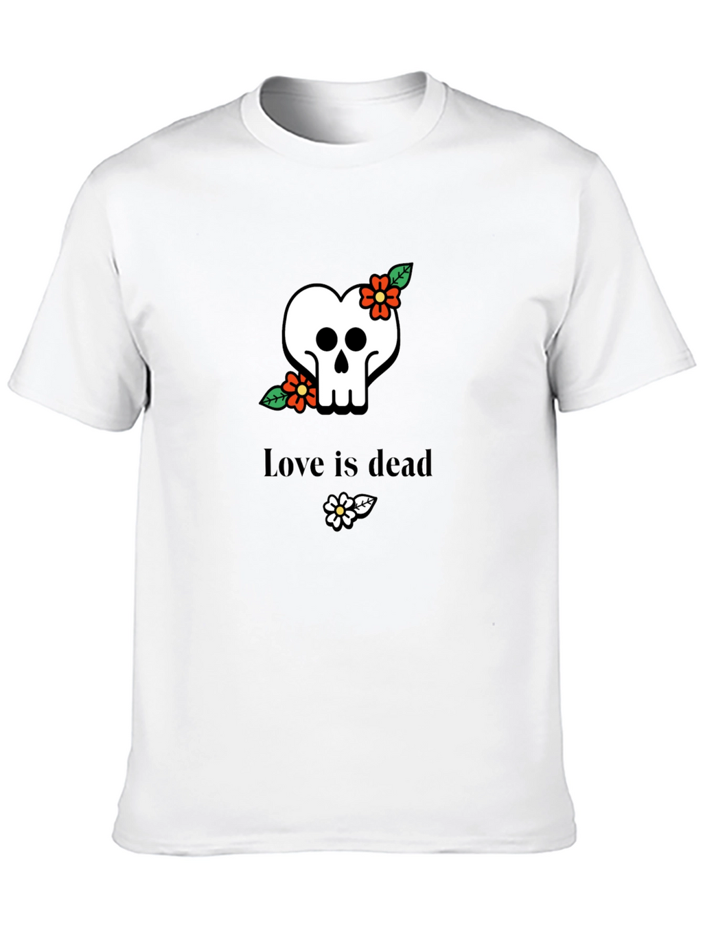 Love Is Dead Skull T-Shirt - Stylish Graphic Tee