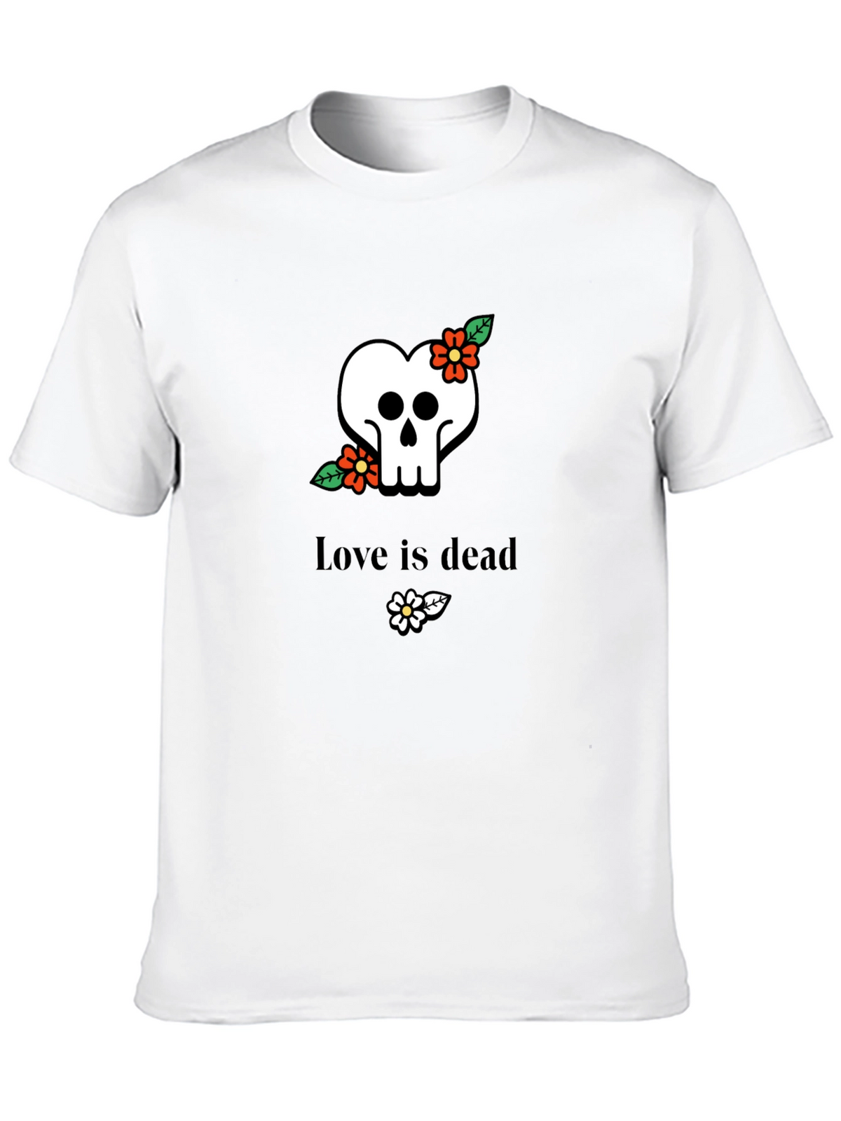 Love Is Dead Skull T-Shirt - Stylish Graphic Tee