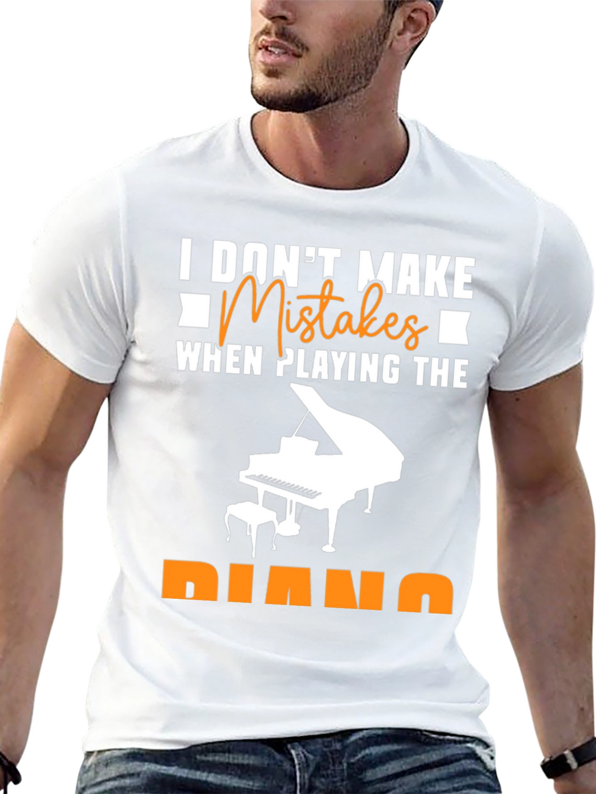 I Dont Make Mistakes Piano T-Shirt Musician Tee