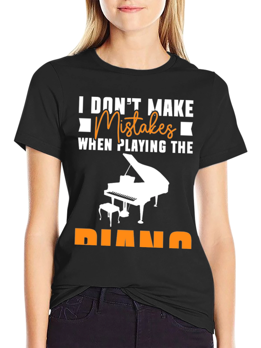 I Dont Make Mistakes Piano T-Shirt Musician Tee