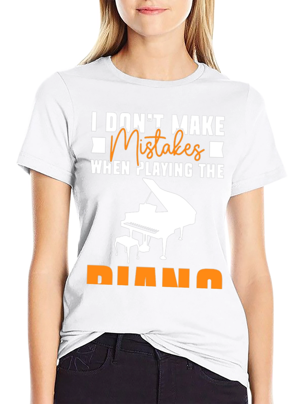 I Dont Make Mistakes Piano T-Shirt Musician Tee