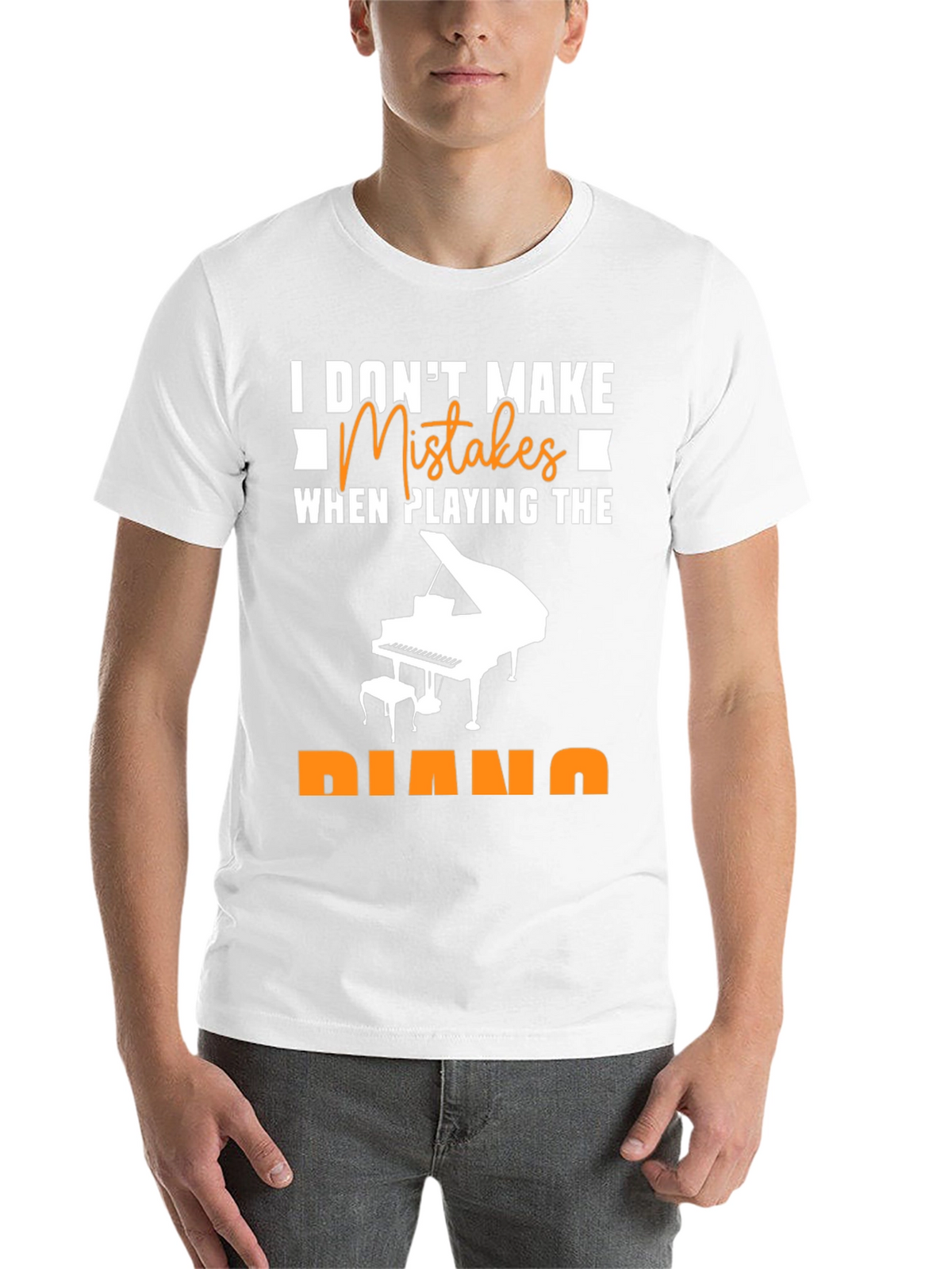 I Dont Make Mistakes Piano T-Shirt Musician Tee