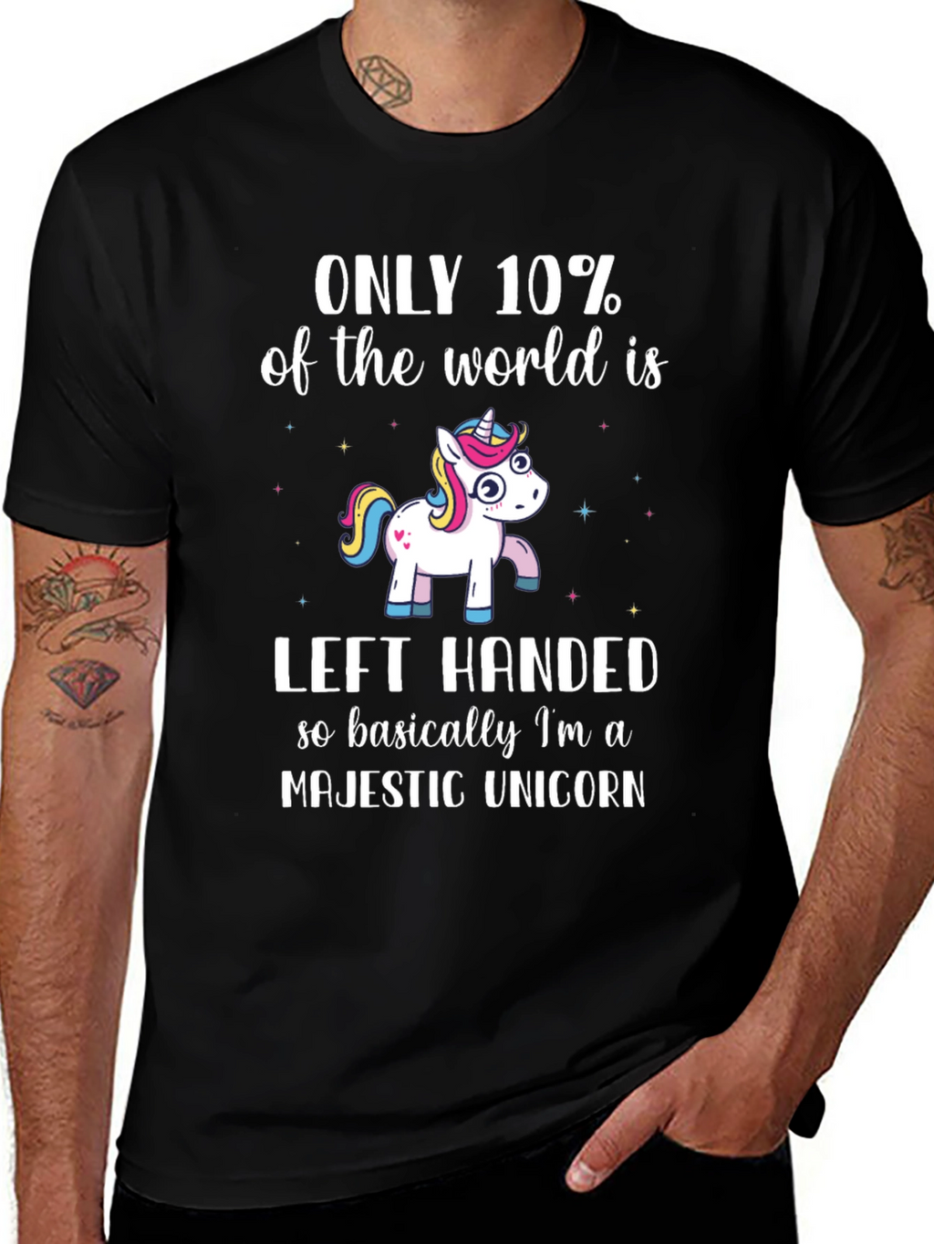 Left-Handed Majestic Unicorn T-Shirt