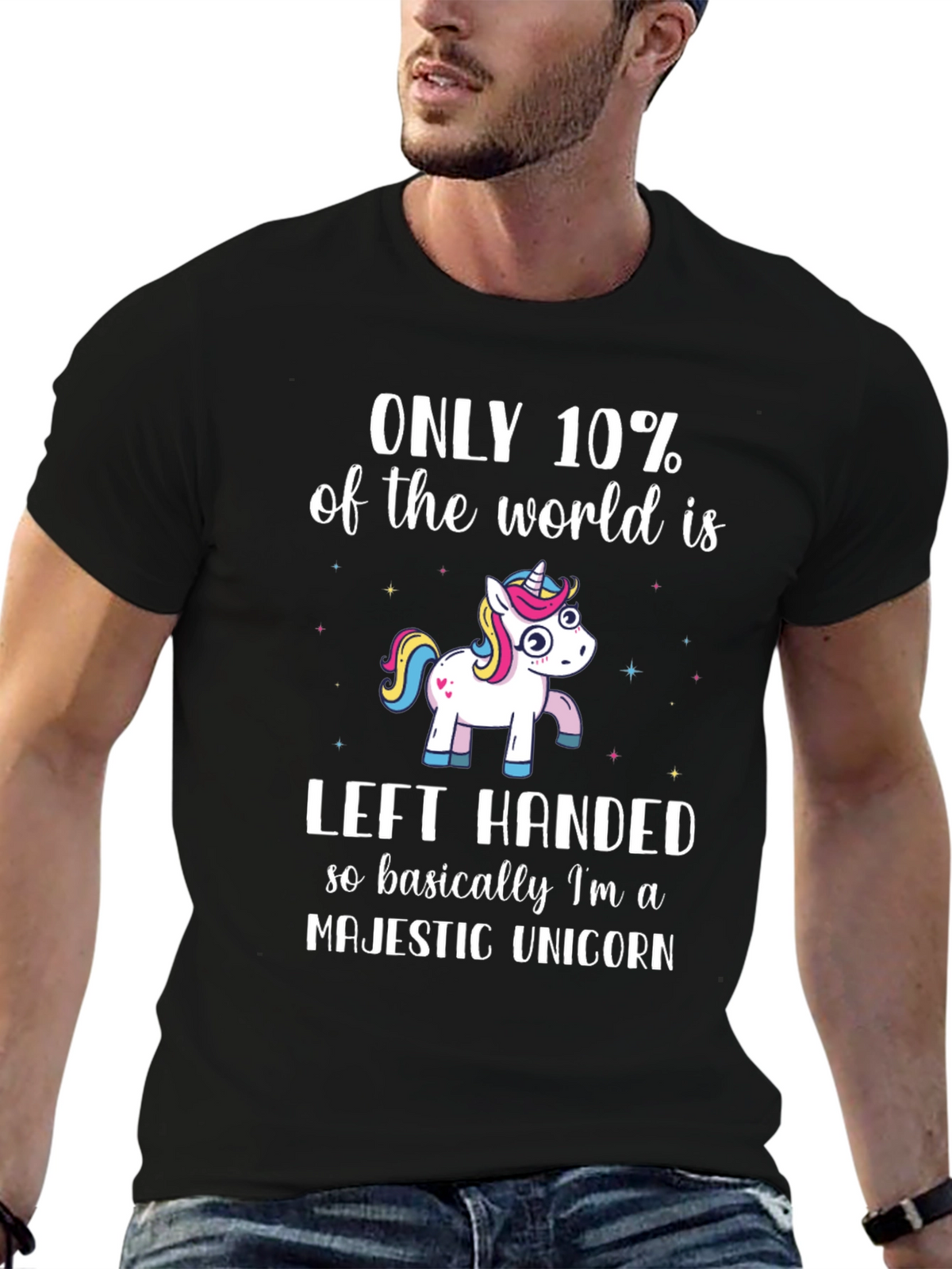 Left-Handed Majestic Unicorn T-Shirt