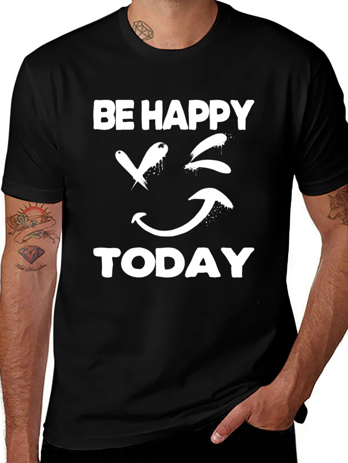 Be Happy Today Graphic T-Shirt