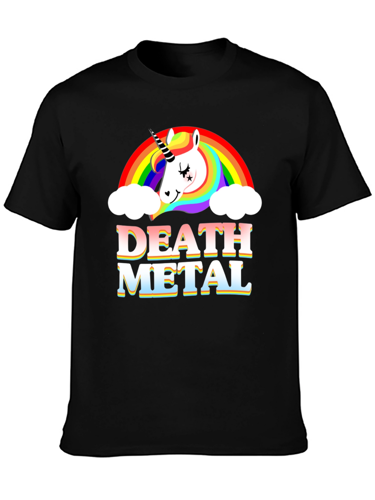 Unicorn Death Metal Rainbow T-Shirt