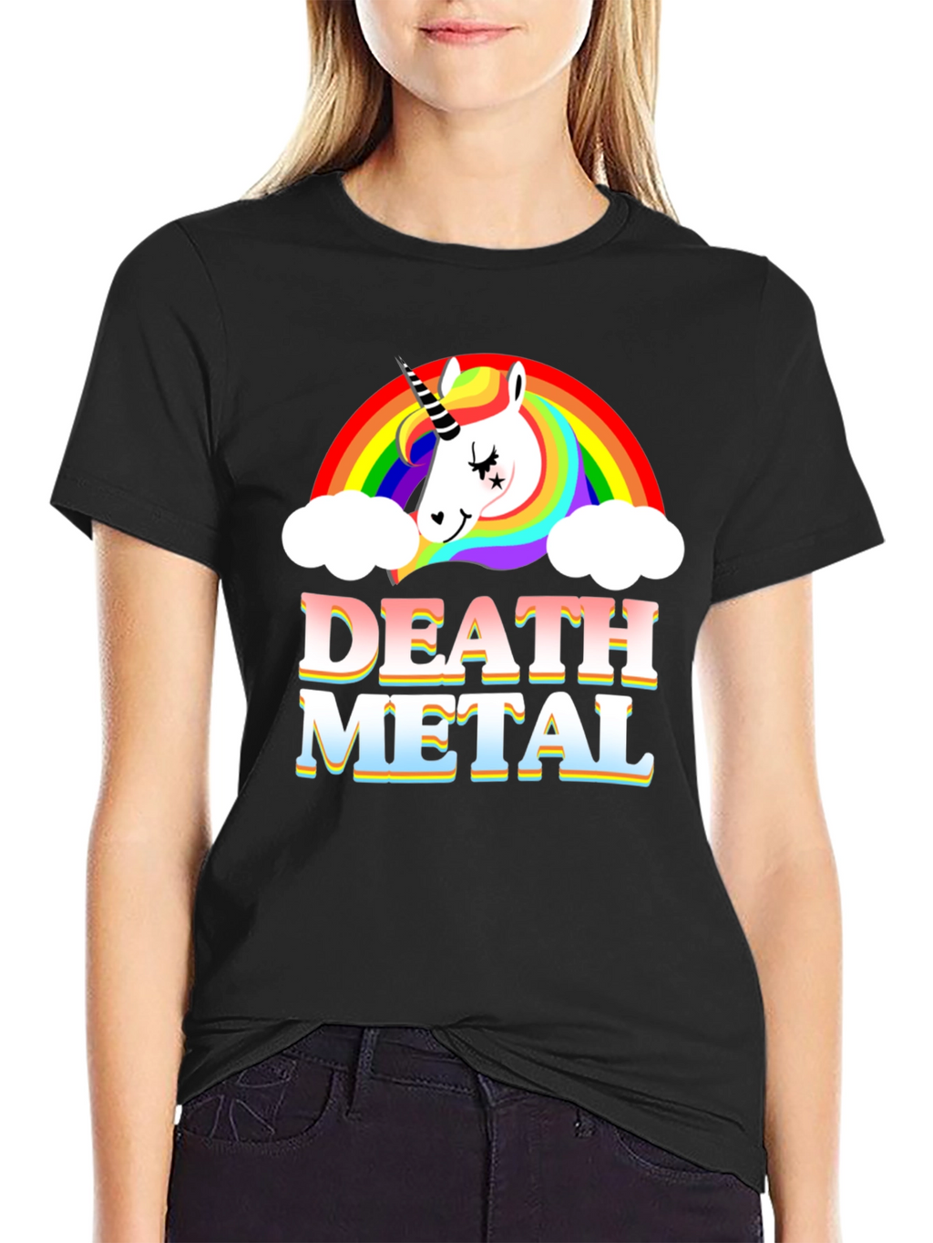 Unicorn Death Metal Rainbow T-Shirt