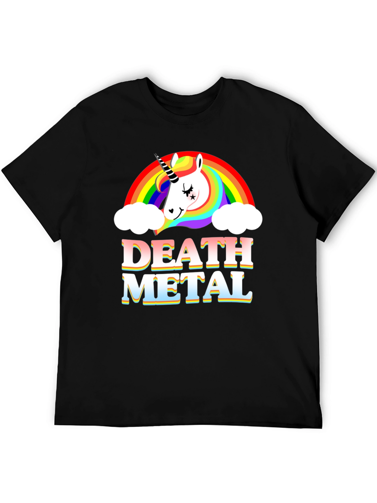 Unicorn Death Metal Rainbow T-Shirt