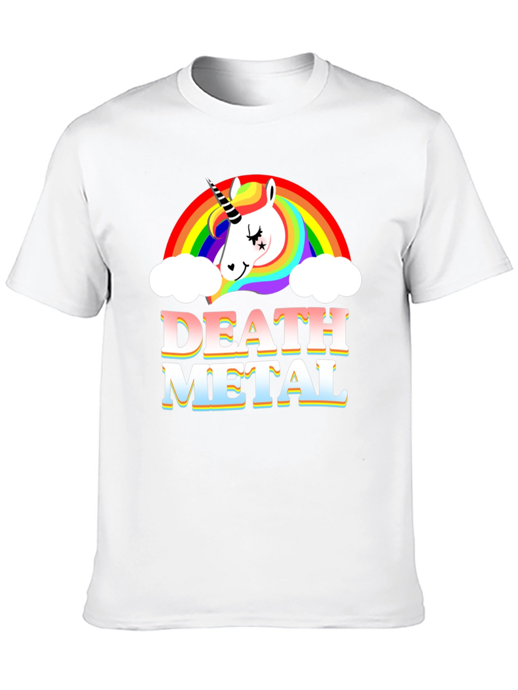 Unicorn Death Metal Rainbow T-Shirt