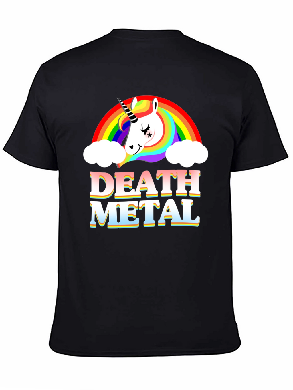 Unicorn Death Metal Rainbow T-Shirt