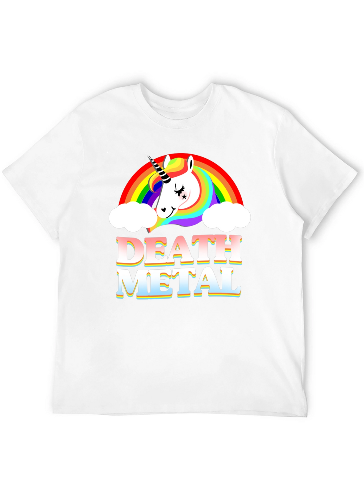 Unicorn Death Metal Rainbow T-Shirt