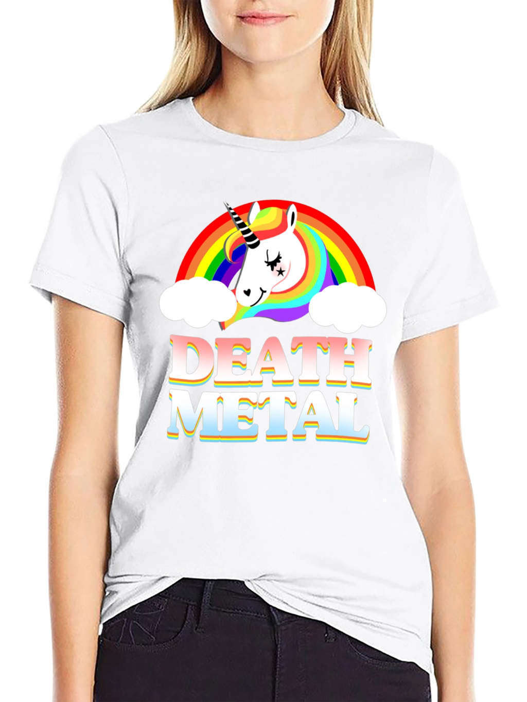 Unicorn Death Metal Rainbow T-Shirt