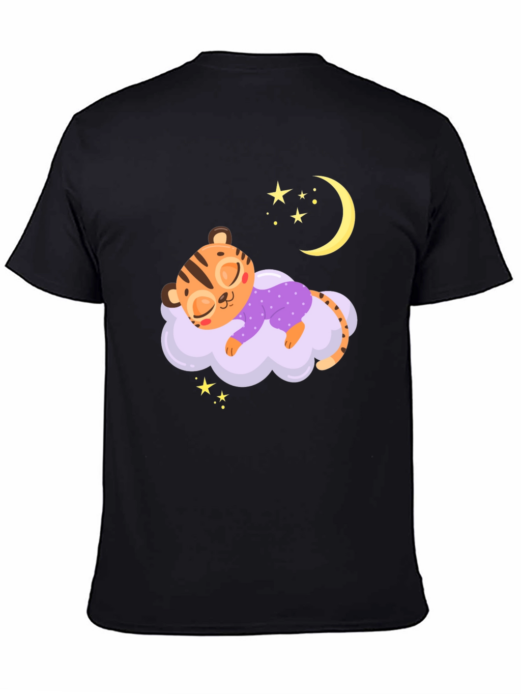 Cute Sleeping Tiger on Cloud T-Shirt
