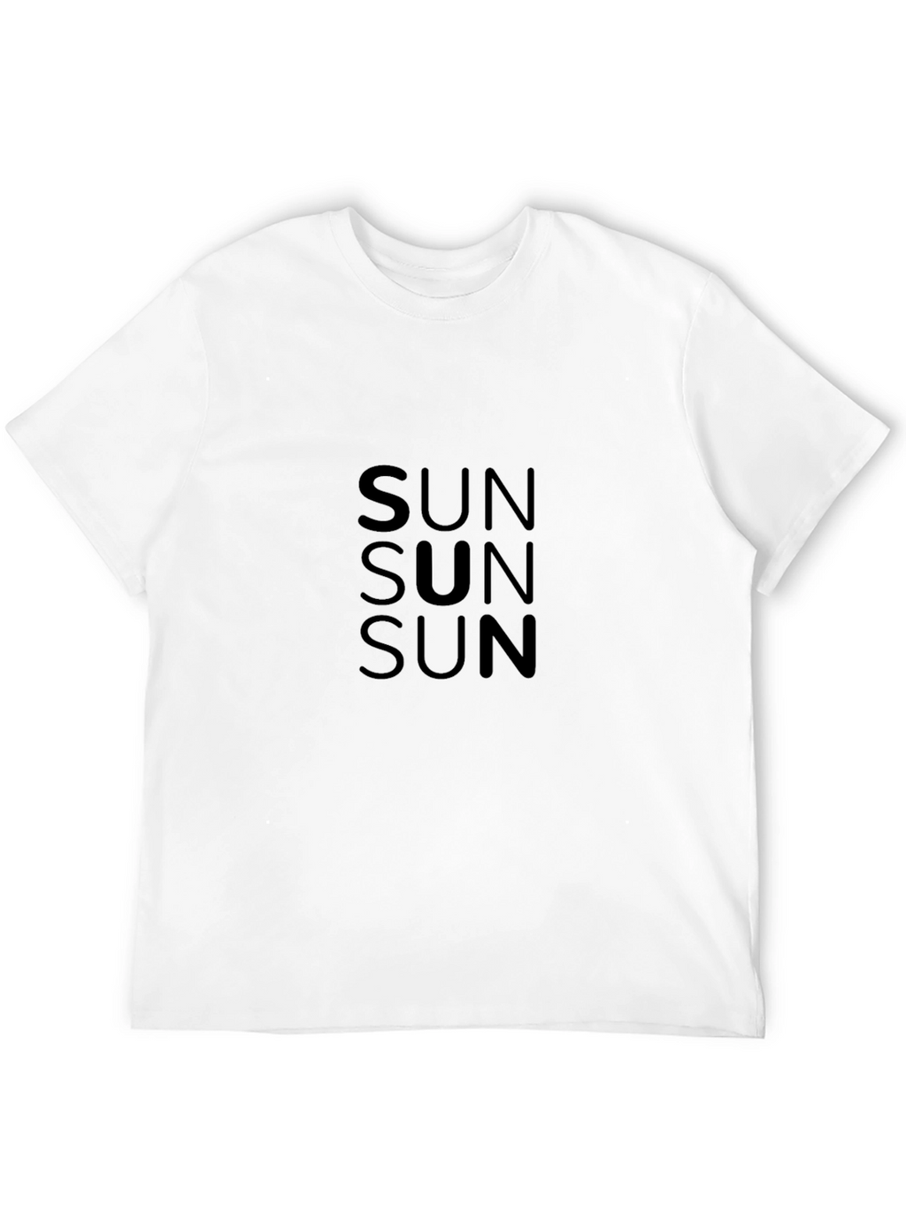 Black SUN Graphic Tee - Stylish Casual Wear