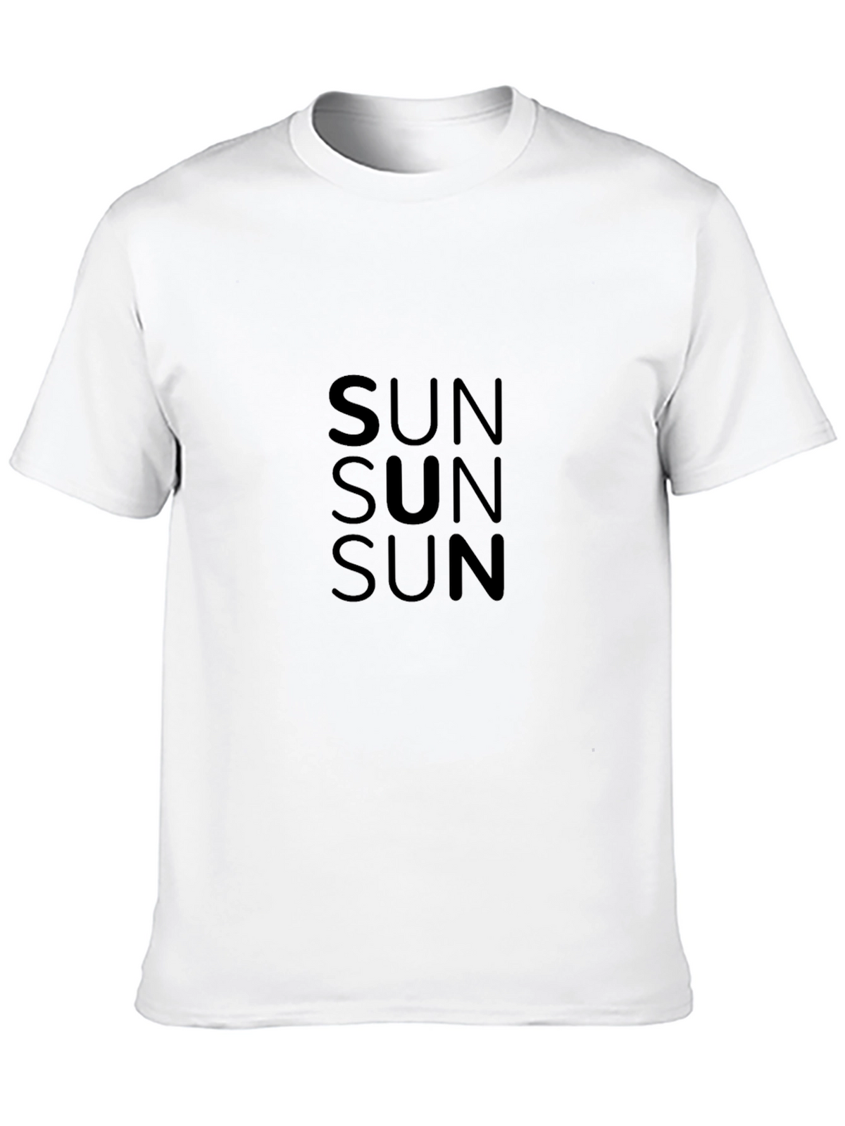 Black SUN Graphic Tee - Stylish Casual Wear