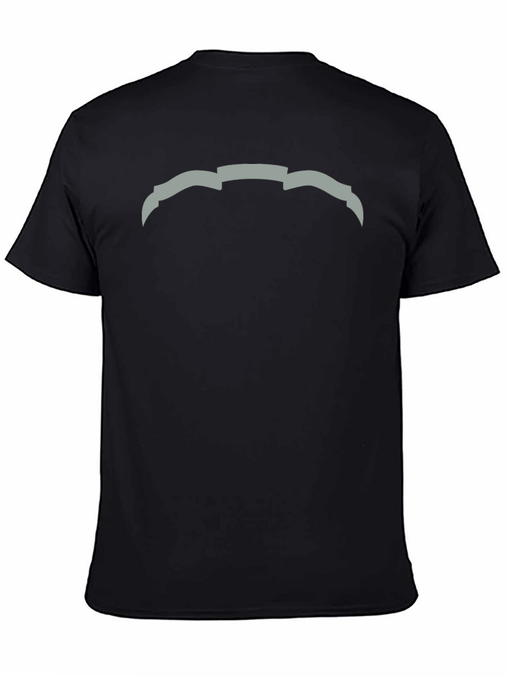 Modern Graphic Tee - Abstract Design Black Cotton Casual